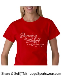 Ladies' Red T-shirt Design Zoom